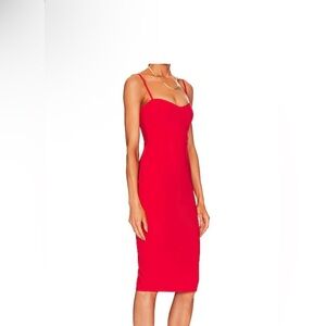 Nookie Cherry Allure Midi Dress- New with tags